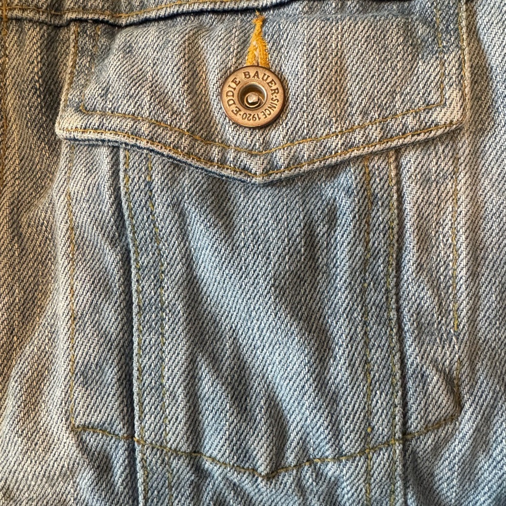 Eddie Bauer Blue Denim Jacket - Picture 3 of 4